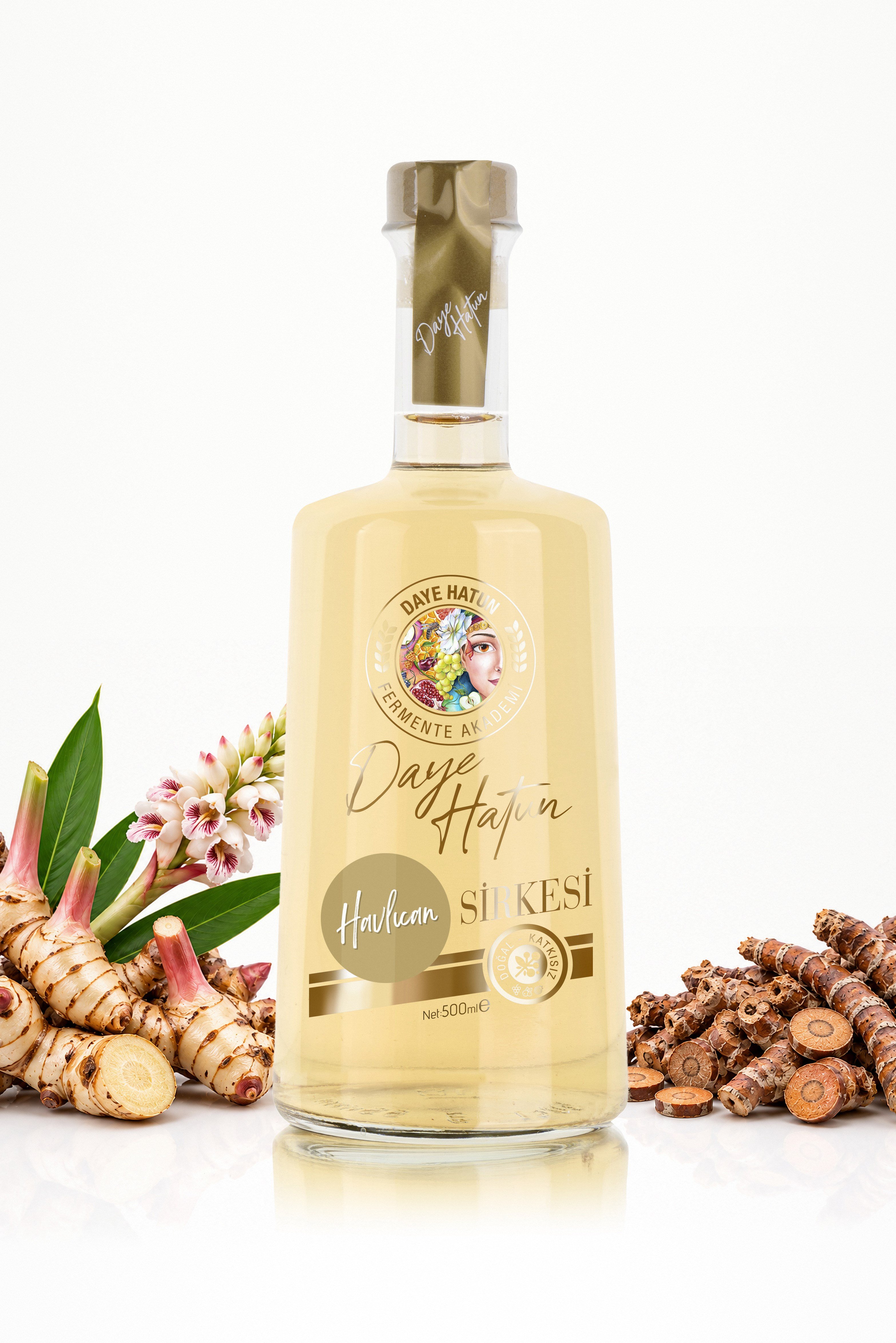 Havlıcan Sirkesi / Galangal Vinegar (Doğal Fermente Canlı Sirke / Nat. Fermented / 500 mL)