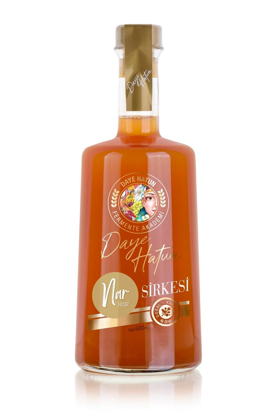 Hicaz Narı Sirkesi / Pomegranate Vinegar (Doğal Fermente Canlı Sirke / Nat. Ferm./500 Ml)
