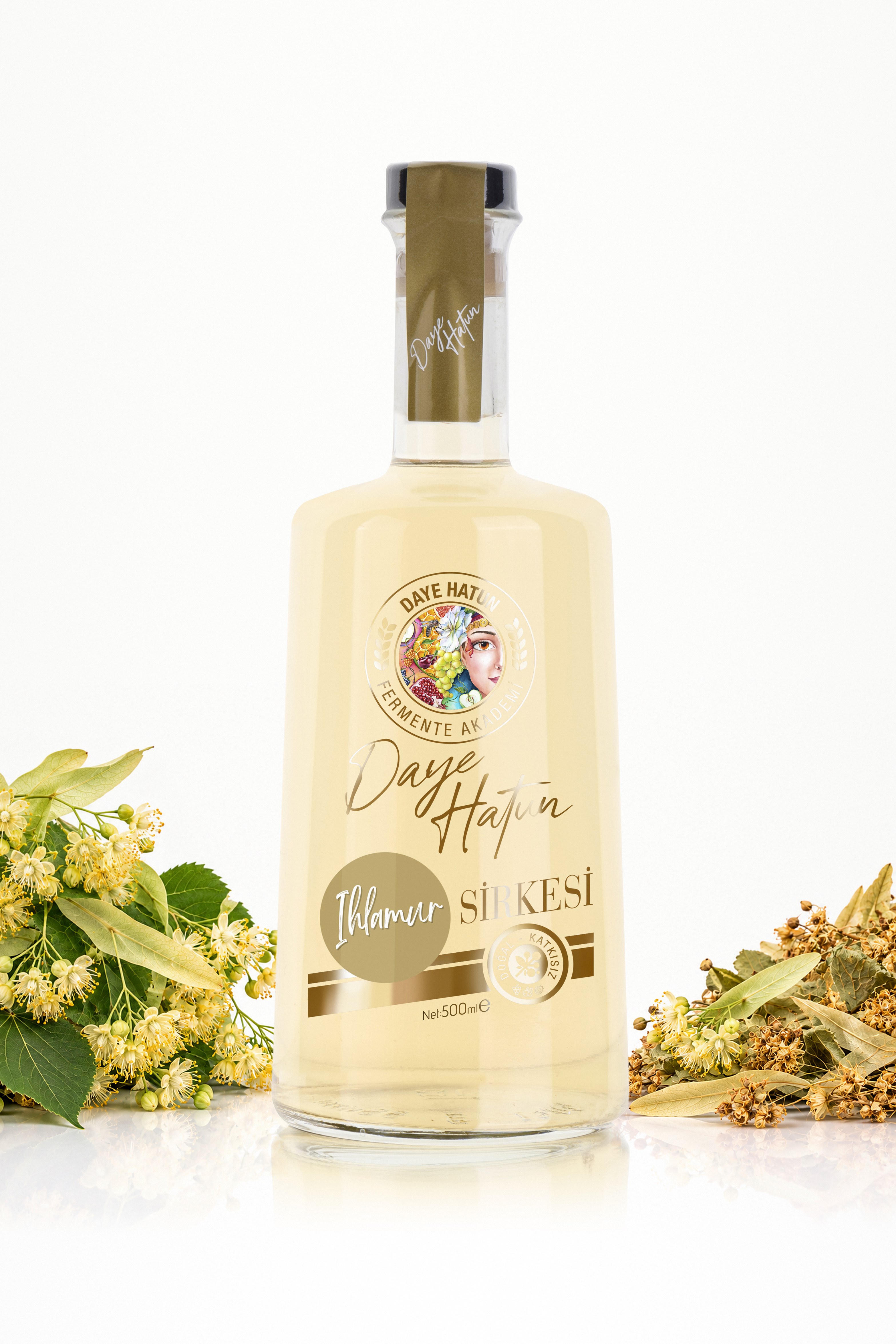 Ihlamur Sirkesi / Linden Vinegar (Doğal Fermente Canlı Sirke / Nat. Fermented / 500 mL)