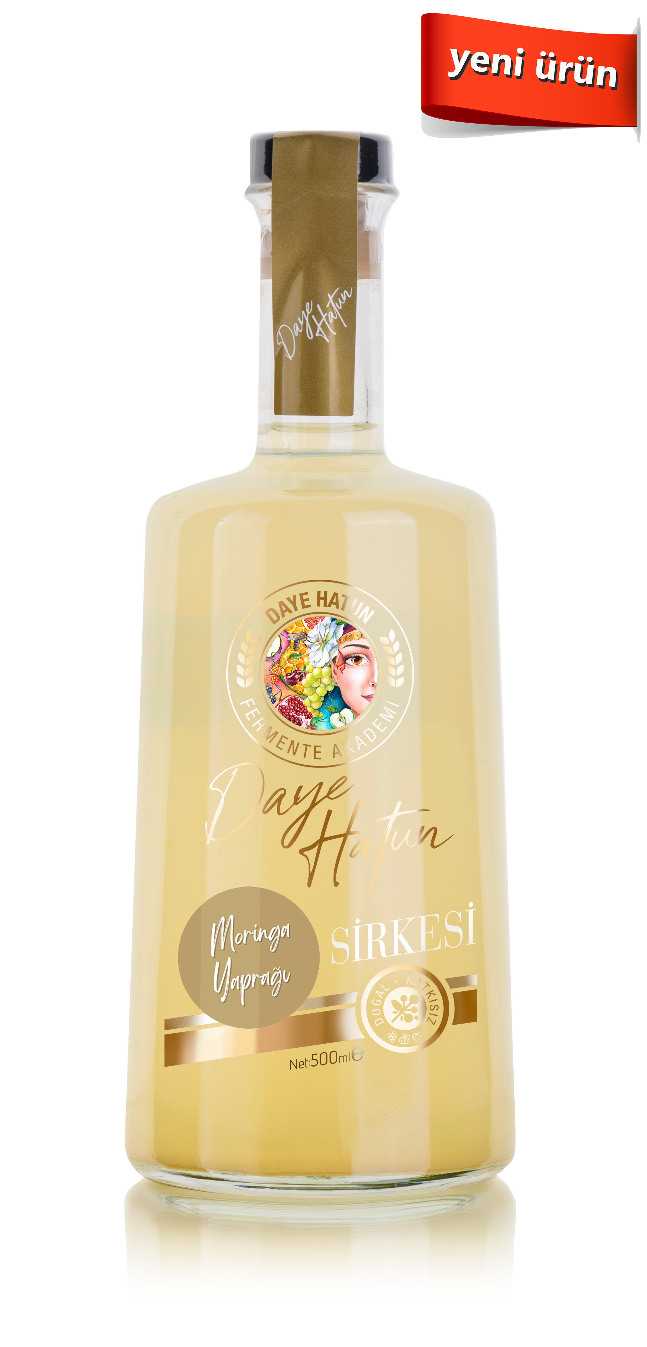 İMoringa Yaprağı Sirkesi/Moringa Oleifera Vinegar (Doğal Fermente Canlı Sirke / Nat. Ferm./ 500 Ml)