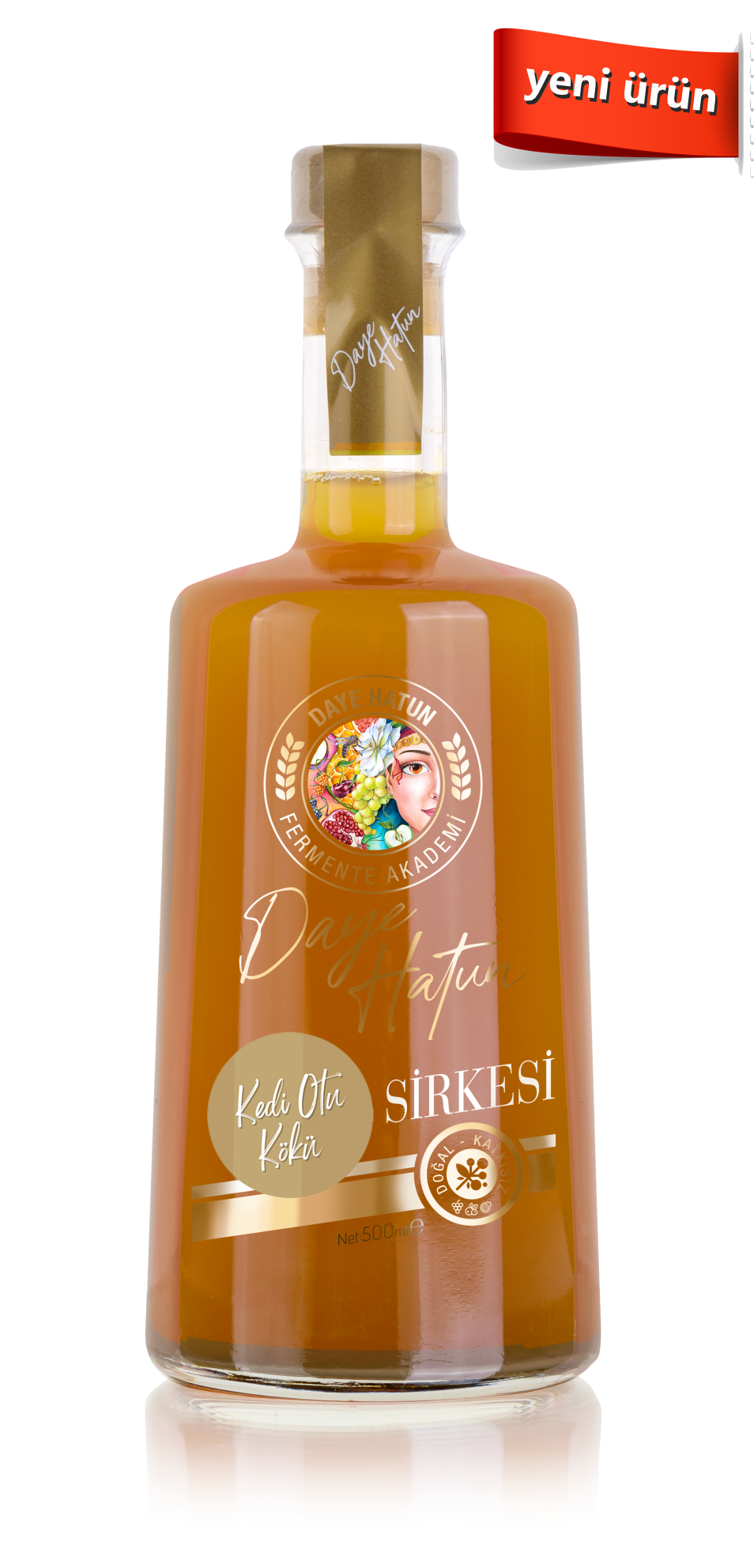 Kedi Otu Kökü Sirkesi / Valerian Root Vinegar (doğal Fermente Canlı Sirke / Nat. Ferm. / 500 Ml)