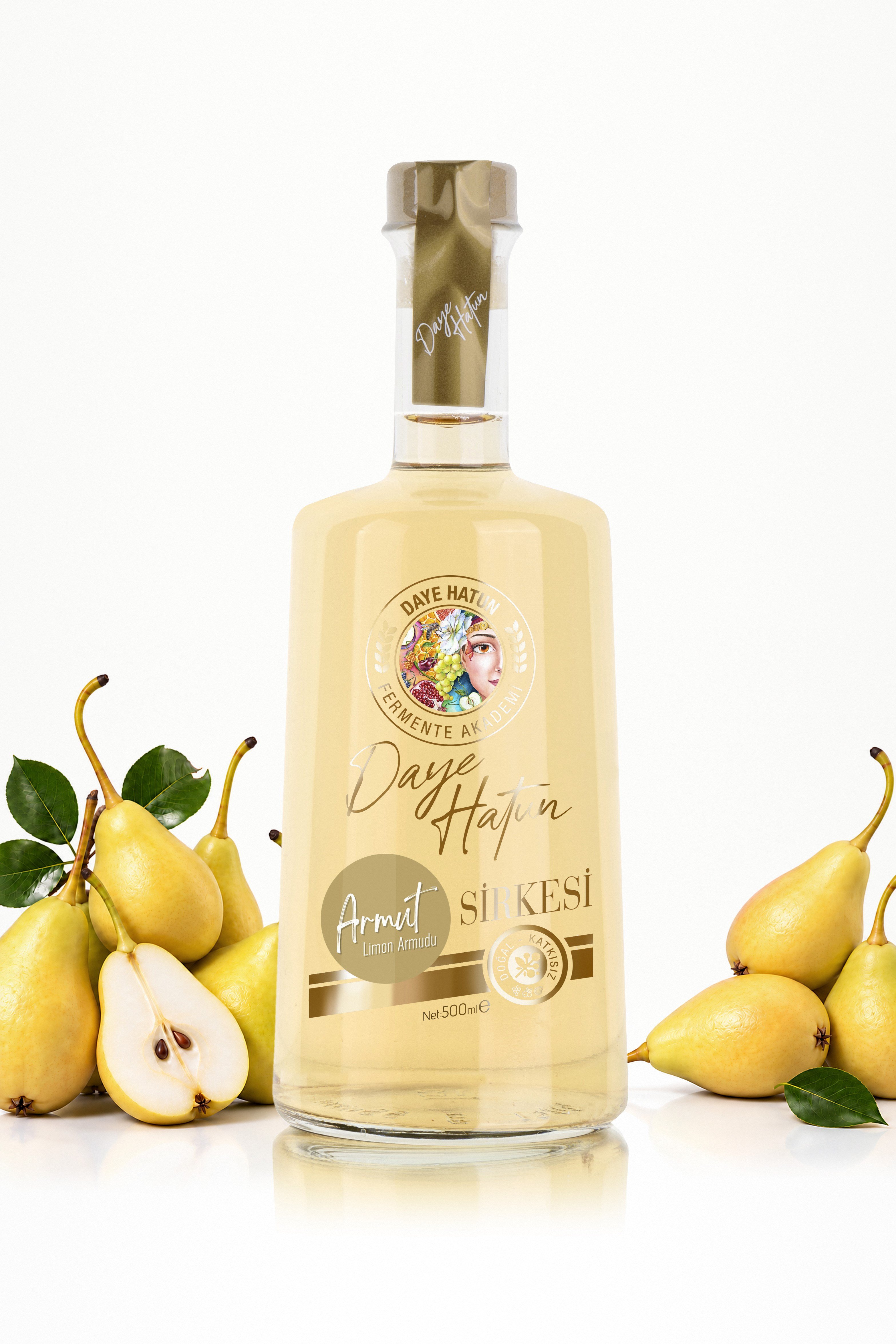 Limon Armudu Sirkesi / Pear Vinegar (Doğal Fermente Canlı Sirke / Nat. Fermented / 500 mL)