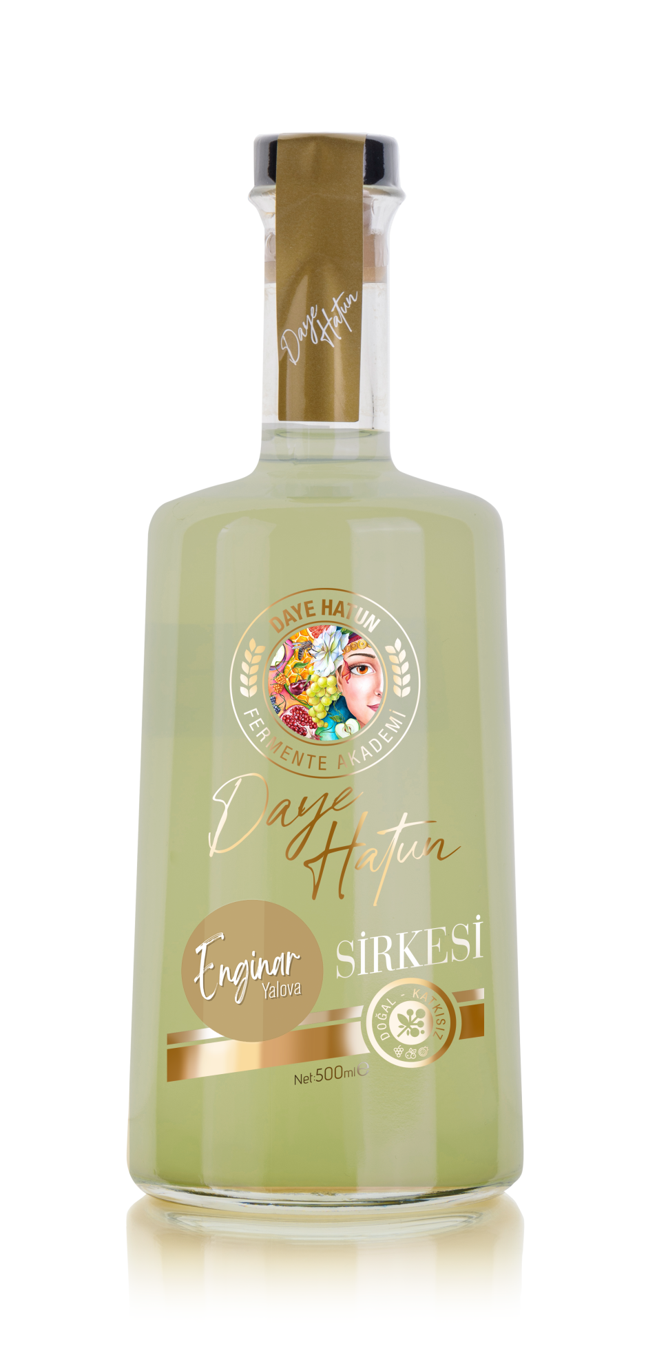 Yalova Enginar Sirkesi / Artichoke Vinegar (Doğal Fermente Canlı Sirke / Nat. Ferm. / 500 Ml)