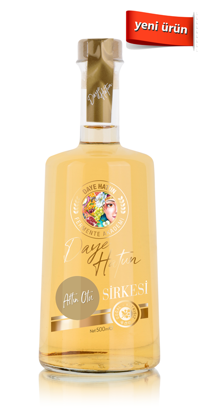 Altın Otu Sirkesi / Helichrysum Arenarium Vinegar (doğal Fermente Canlı Sirke / Nat. Ferm. / 500 Ml)
