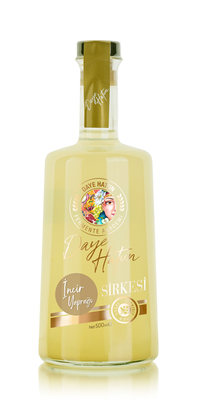 Incir Yaprağı Sirkesi / Fig Leaf Vinegar (doğal Fermente Canlı Sirke / Naturally Fermented / 500 Ml)