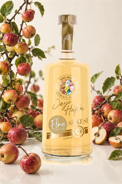 Japon Çiçek Elma Sirkesi / Crab Apple Cider Vinegar (Doğal Fermente Canlı Sirke / Nat. Fermented / 500 mL)
