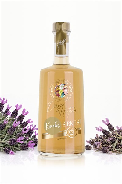 Karabaş Otu Sirkesi / French Lavender Vinegar (Doğal Fermente Canlı Sirke / Nat. Fermented / 500 mL)