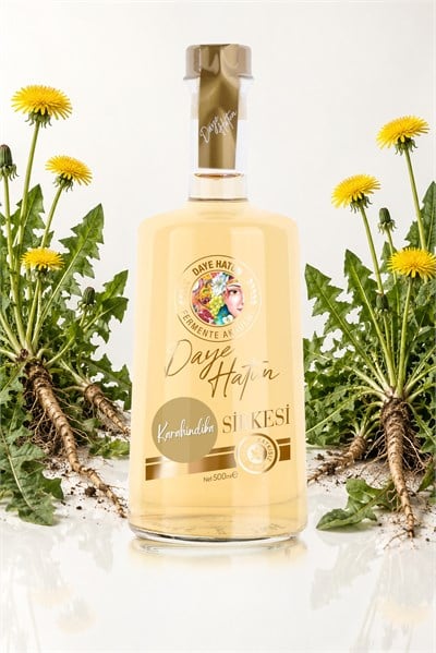 Karahindiba Sirkesi / Dandelion Vinegar (Doğal Fermente Canlı Sirke / Nat. Fermented / 500 mL)