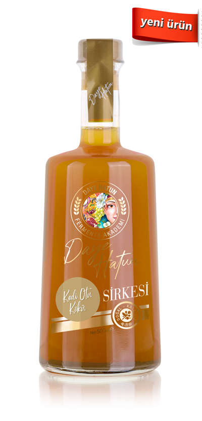 Kedi Otu Kökü Sirkesi / Valerian Root Vinegar (doğal Fermente Canlı Sirke / Nat. Ferm. / 500 Ml)