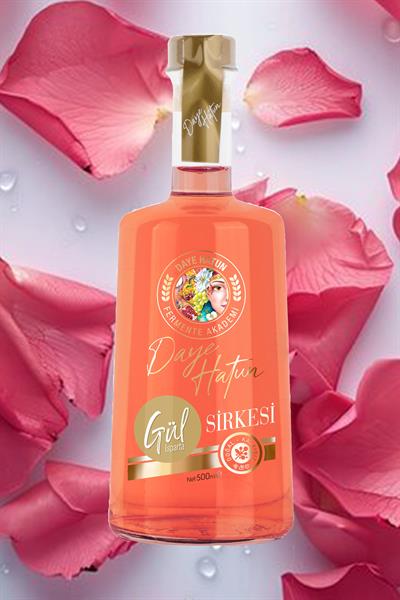 Rosa Damascena Isparta Gül Sirkesi / Rose Vinegar (Doğal Fermente Canlı Sirke / Nat. Fermented / 500 mL)