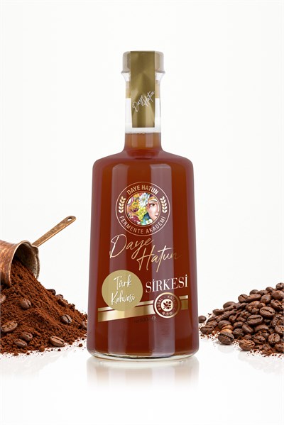 Türk Kahvesi Sirkesi / Turkish Coffee Vinegar (Doğal Fermente Canlı Sirke / Nat. Fermented / 500 mL)