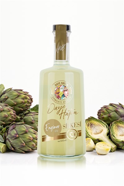 Urla Enginar Sirkesi / Artichoke Vinegar (Doğal Fermente Canlı Sirke / Nat. Fermented / 500 mL)