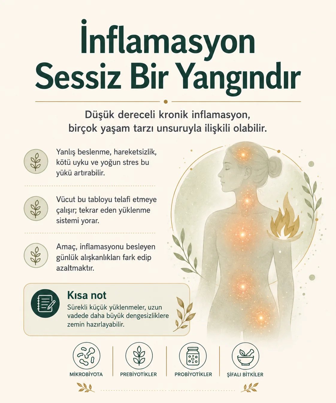 İnflamasyon sessiz bir yangındır: düşük dereceli kronik inflamasyon ve yaşam tarzı
