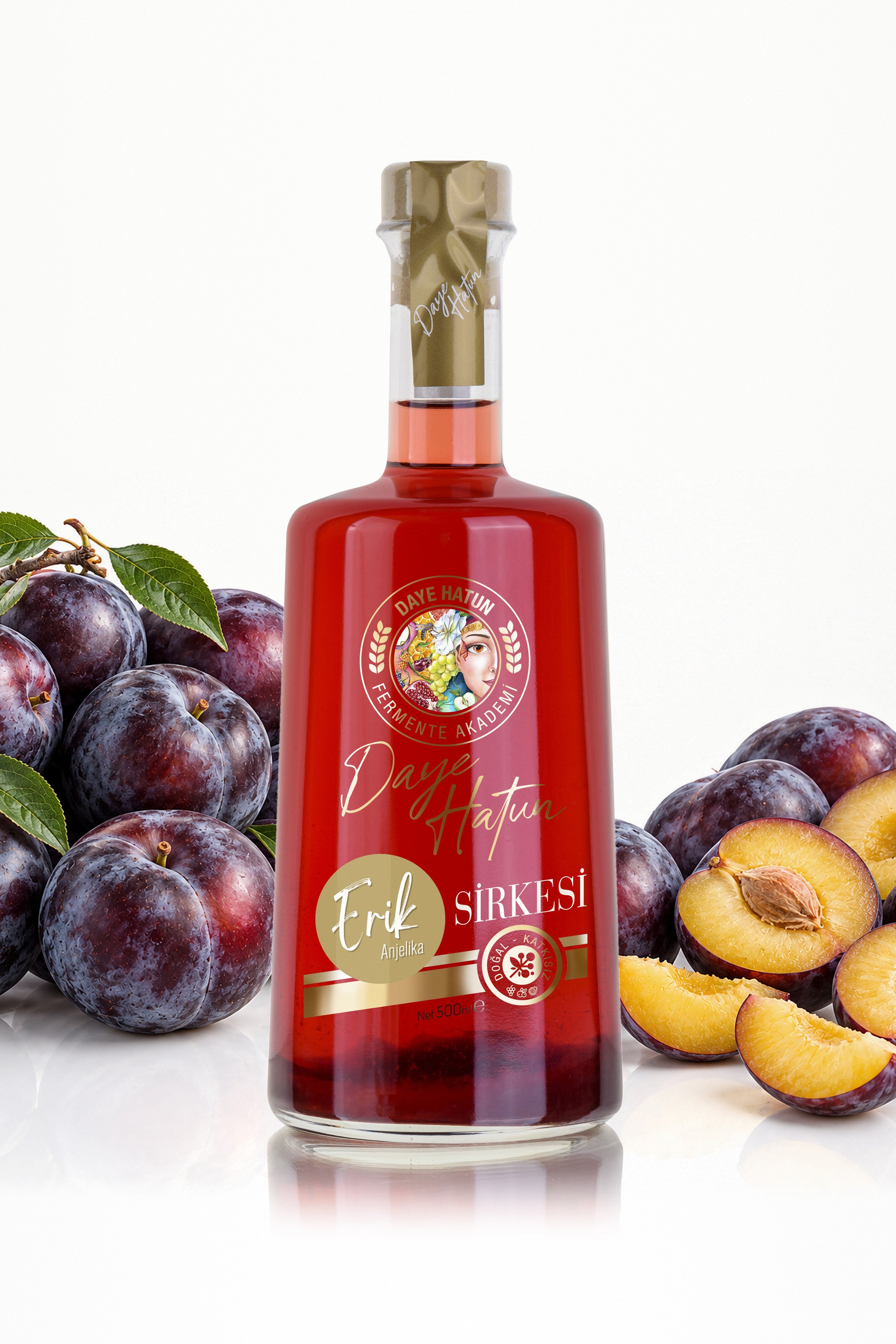Anjelika Erik Sirkesi / Angeleno Plum Vinegar (Doğal Fermente Canlı Sirke / Nat. Fermented / 500 mL)