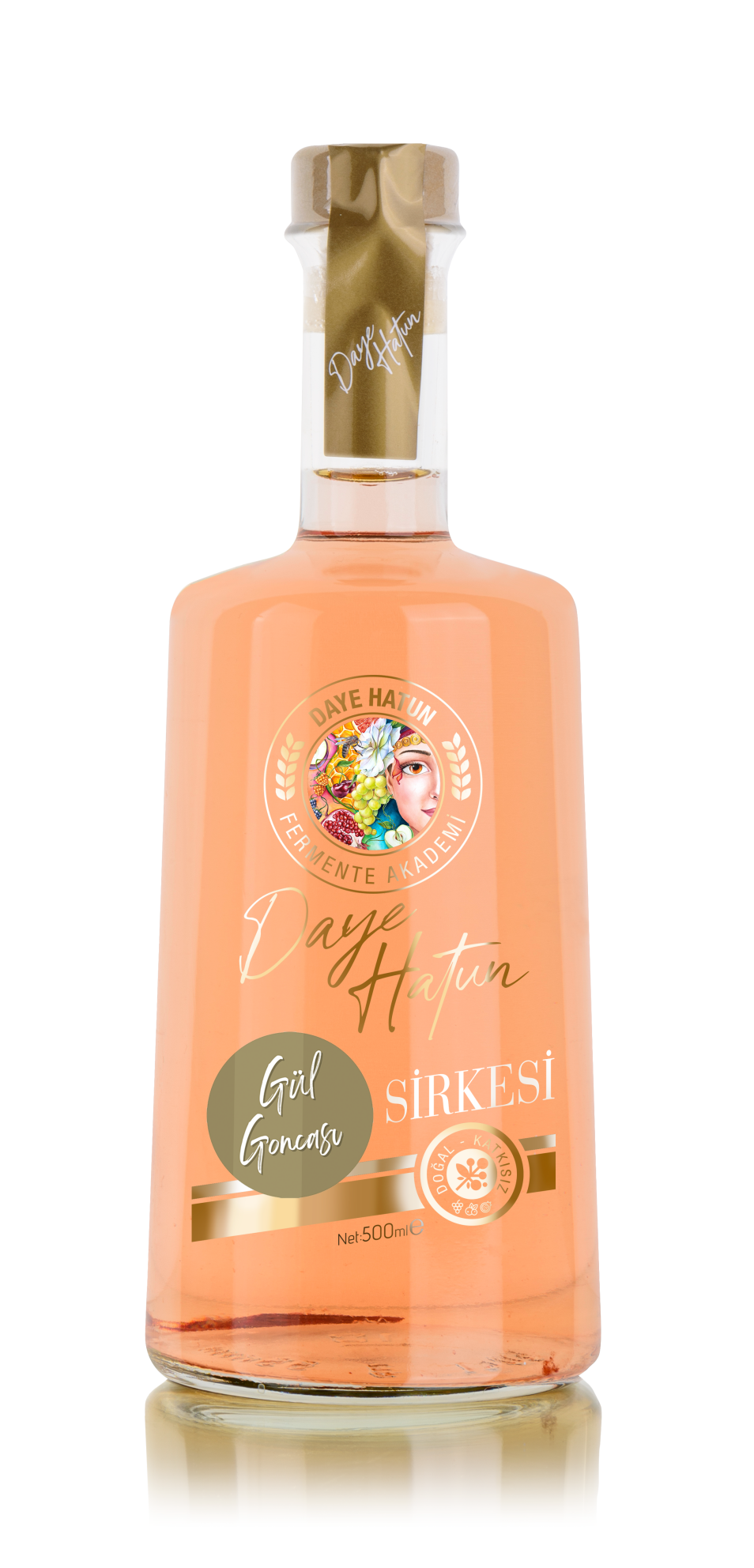 Gül Goncası Sirkesi / Rosebud Vinegar (doğal Fer Canlı Sirke / Nat. Ferm. / 500 Ml)