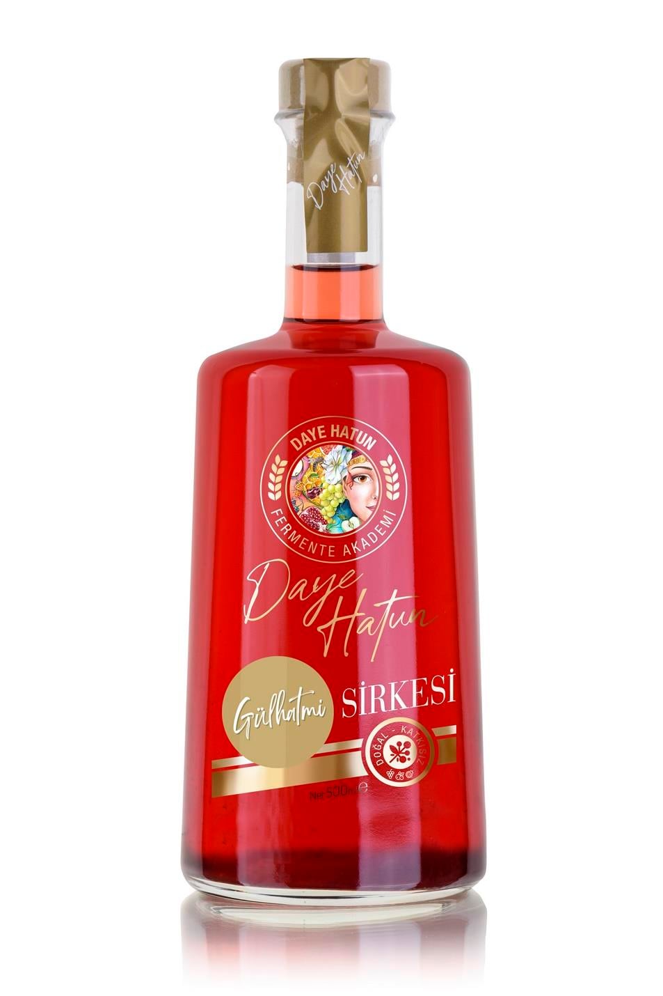 Gülhatmi Sirkesi / Holyhock Vinegar (doğal Fermente Canlı Sirke / Naturally Fermented / 500 Ml)