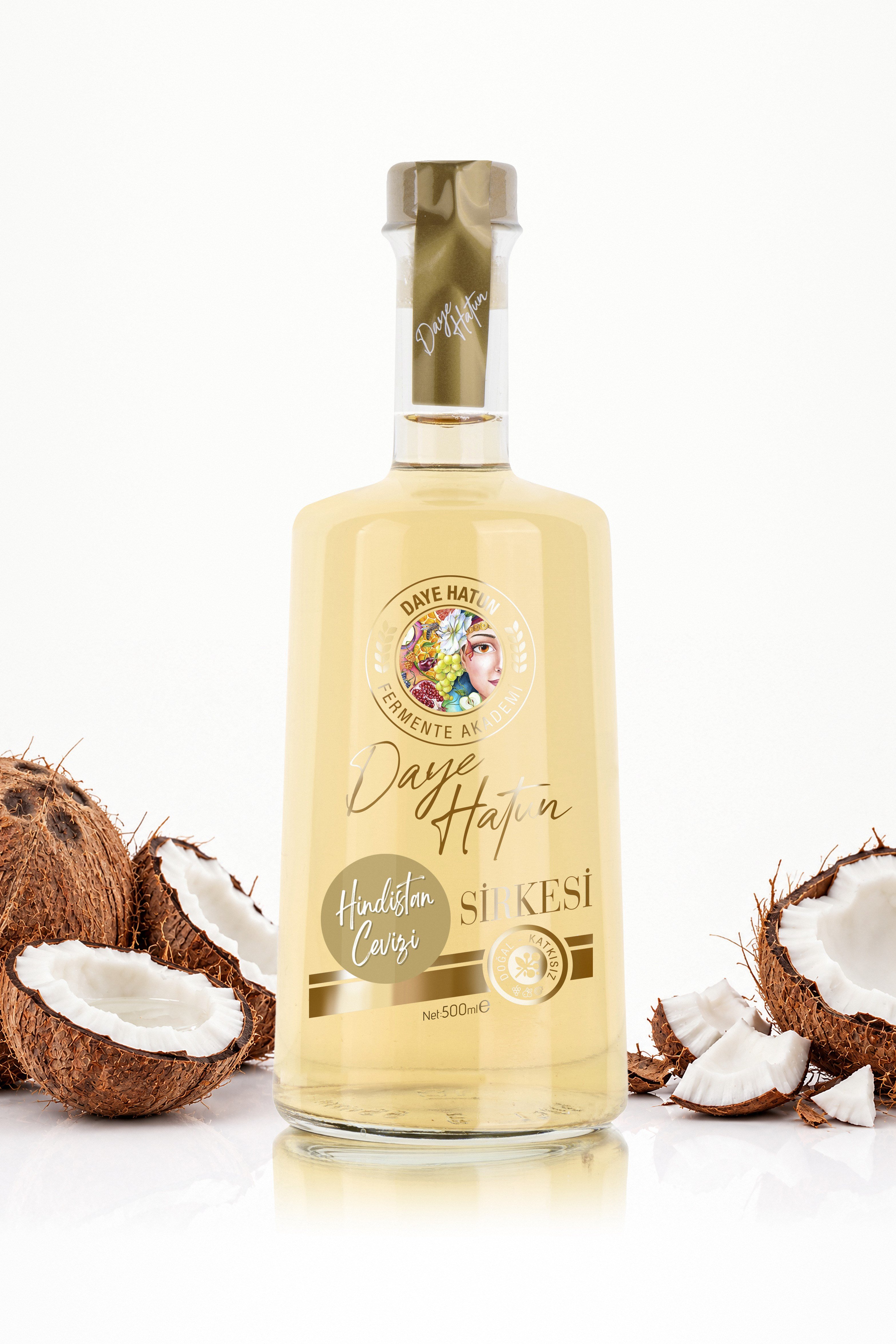 Hindistan Cevizi Sirkesi / Coconut Vinegar (Doğal Fermente Canlı Sirke / Nat. Fermented / 500 mL)