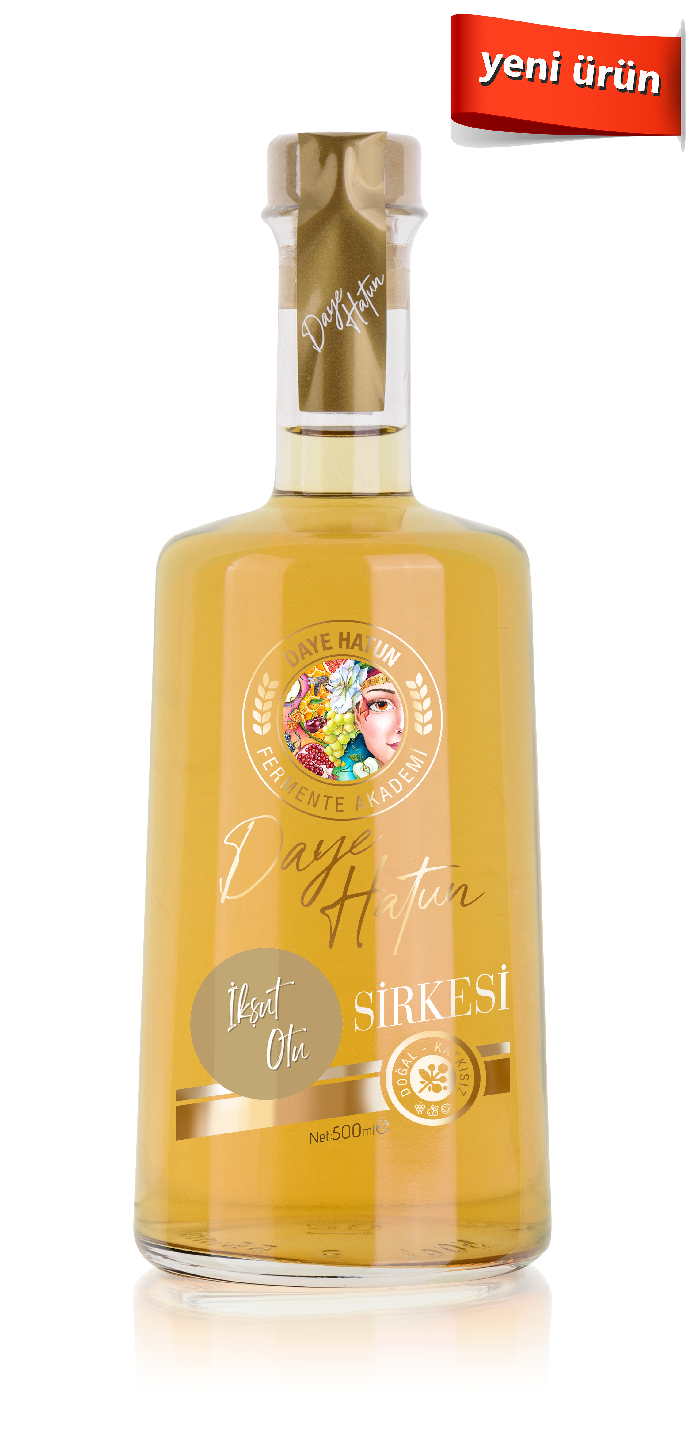 İkşut Otu Sirkesi/Cuscuta Convolvulaceae Vinegar (Doğal Fermente Canlı Sirke / Nat. Ferm./ 500 Ml)