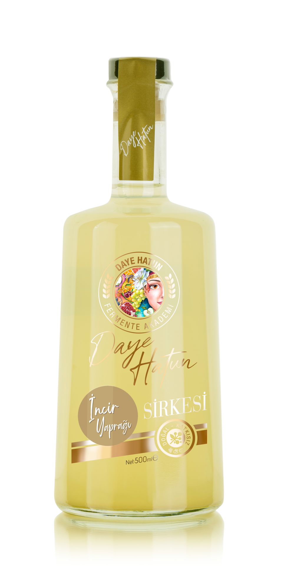 Incir Yaprağı Sirkesi / Fig Leaf Vinegar (doğal Fermente Canlı Sirke / Naturally Fermented / 500 Ml)