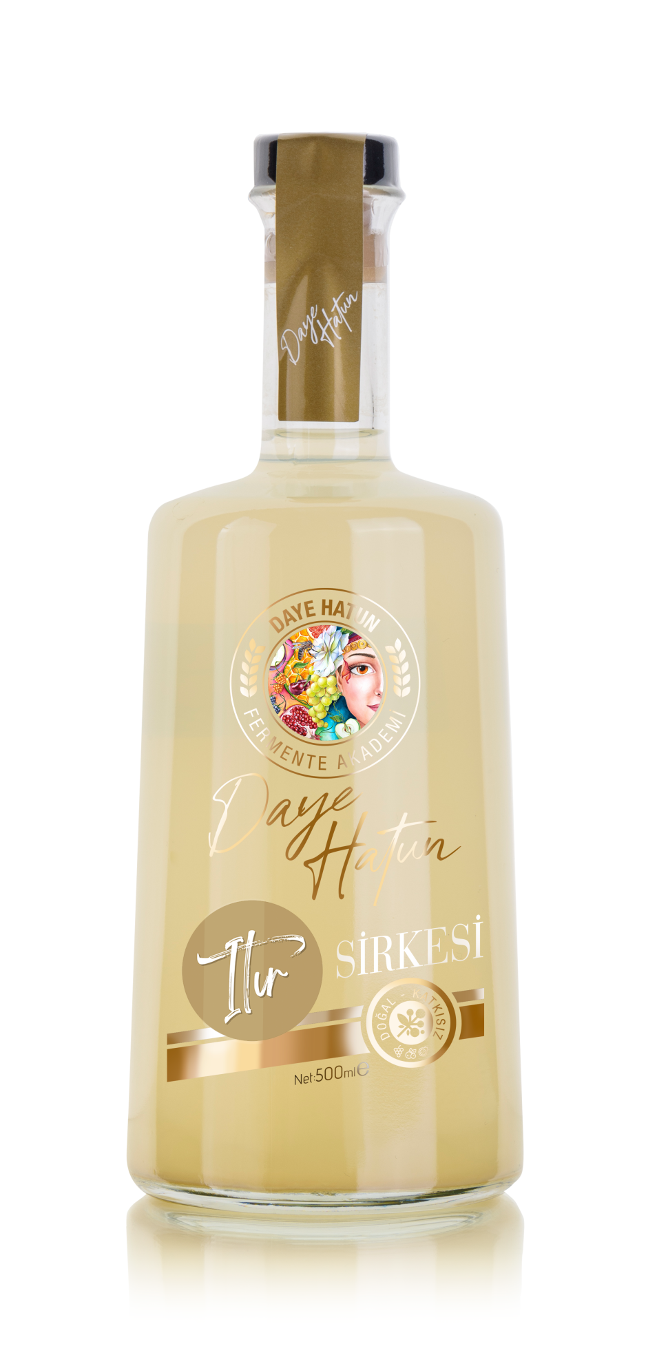 Itır Sirkesi / Geranium Vinegar (Doğal Fermente Canlı Sirke / Naturally Fermented / 500 Ml)