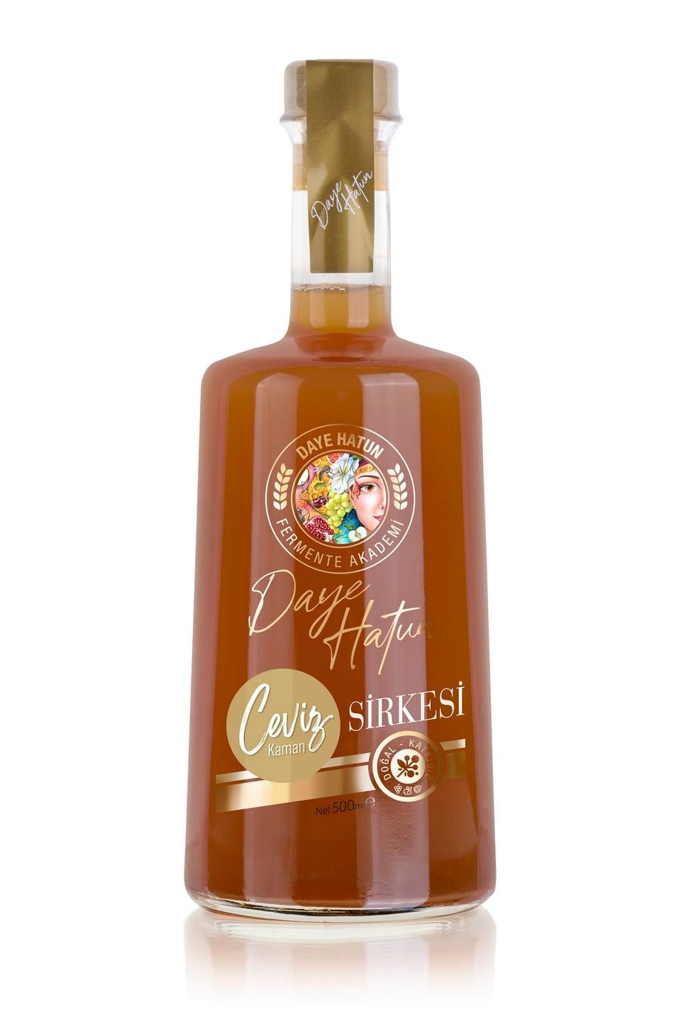 Kaman Ceviz Sirkesi / Walnut Vinegar (Doğal Fermente Canlı Sirke / Naturally Fermented / 500 Ml)