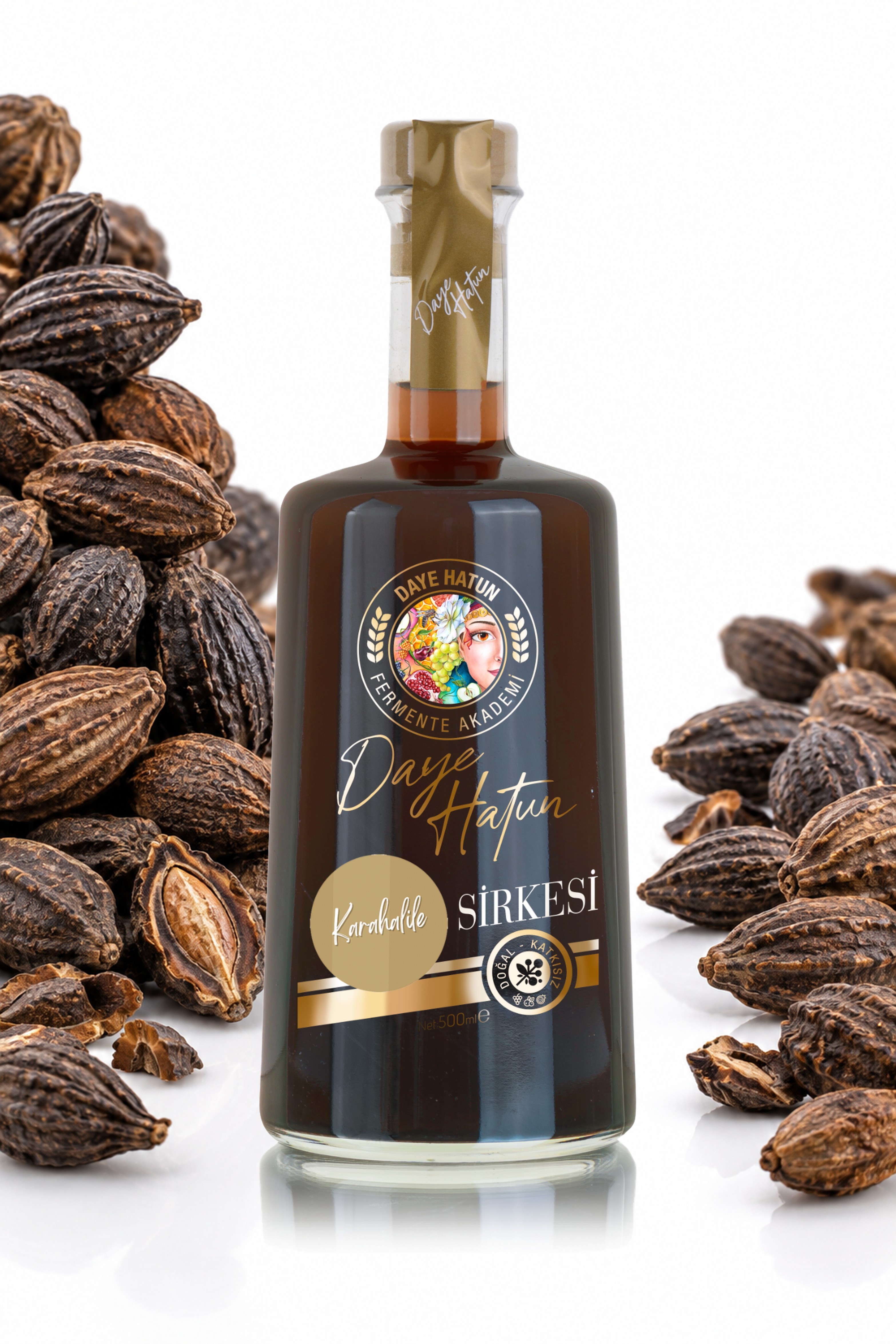Karahalile Sirkesi/black Myrobalan Vinegar (Doğal Fermente Canlı Sirke / Nat. Ferm./ 500 ml)