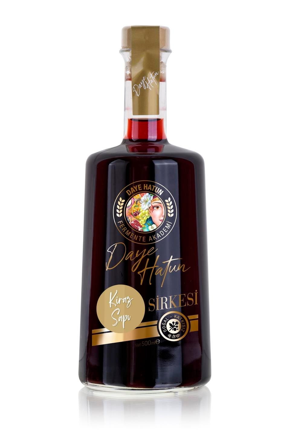 Kiraz Sapı Sirkesi / Cherry Stalk Vinegar (doğal Fermente Canlı Sirke / Nat. Ferm./ 500 Ml)