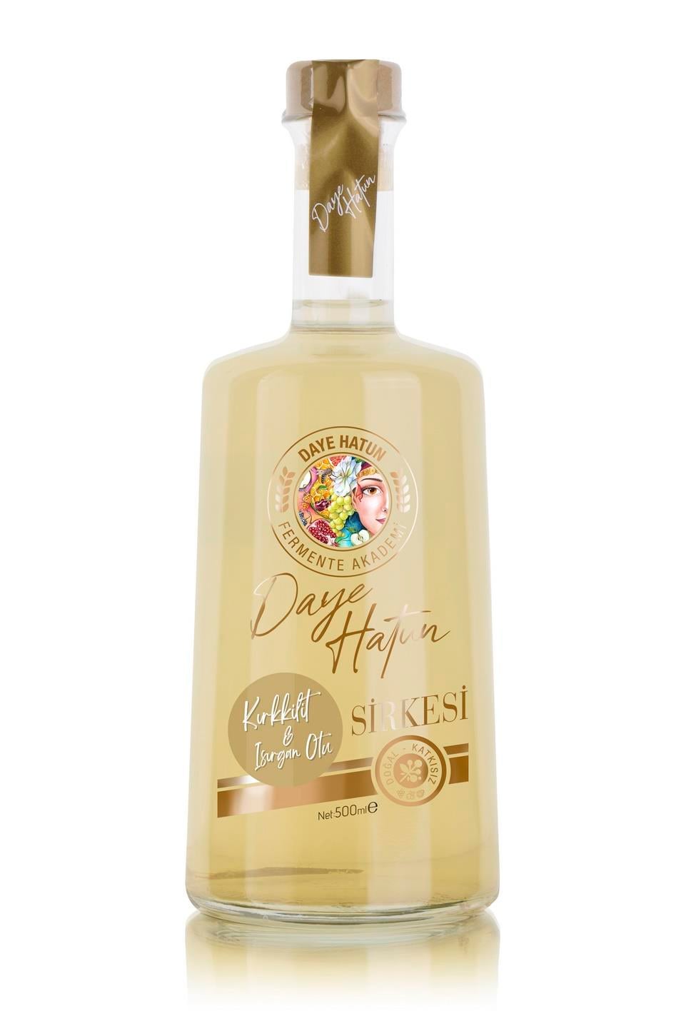 Kırkkilit & Isırgan Otu Sirkesi / Horsetail & Nettle Vinegar (doğal Fermente Canlı Sirke/500 Ml)