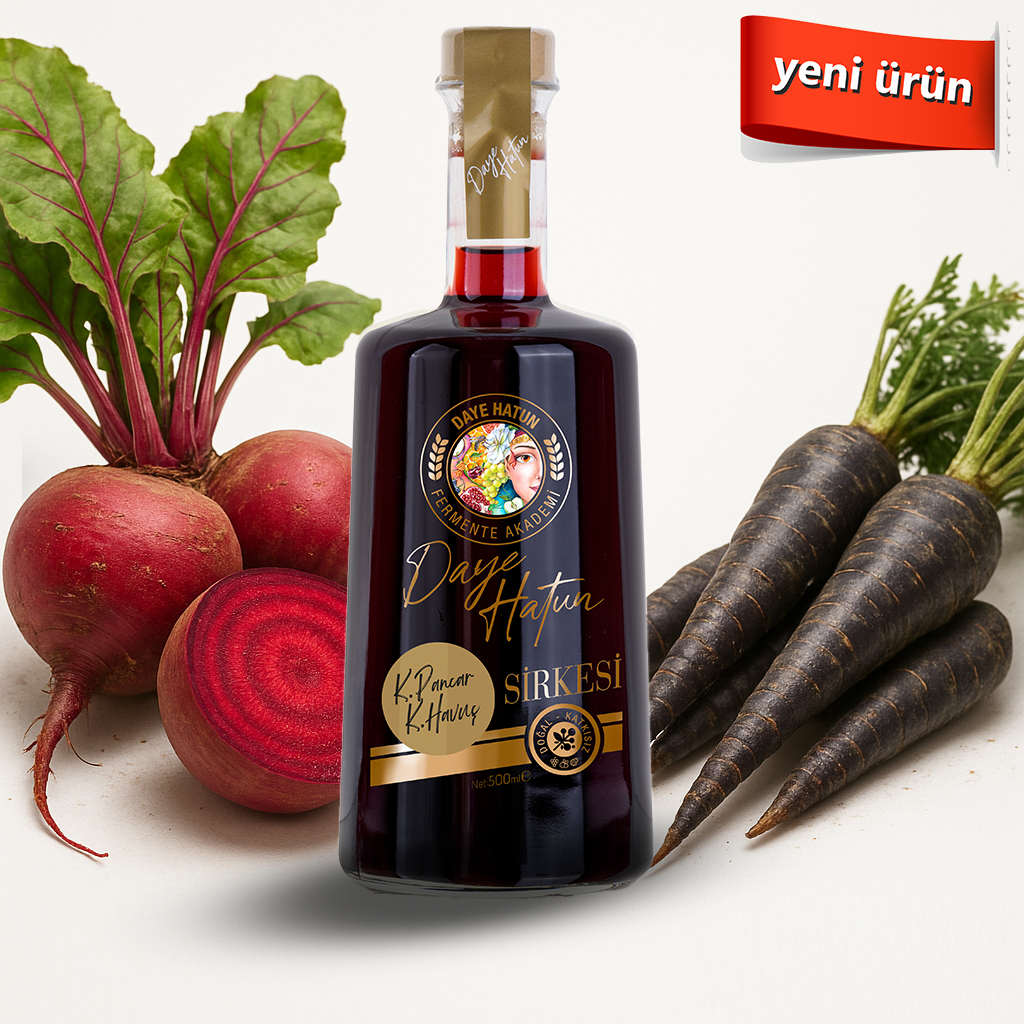 Kırmızı Pancar&Kırmızı Havuç Sirkesi/Red Beet & Purple Carrot Vinegar (500 mL)