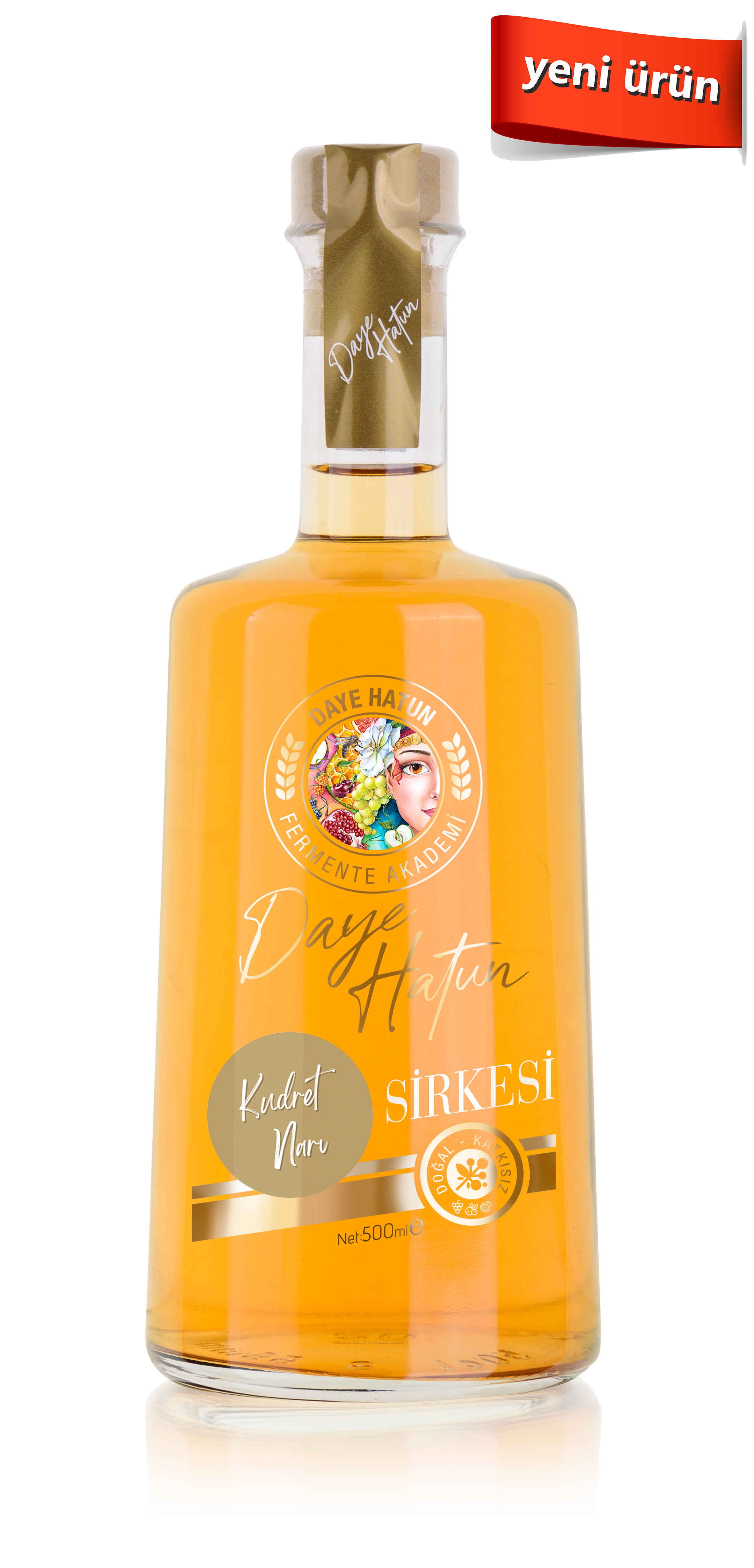 Kudret Narı Sirkesi/Bitter Melon Vinegar (Doğal Fermente Canlı Sirke / Nat. Ferm./ 500 Ml)