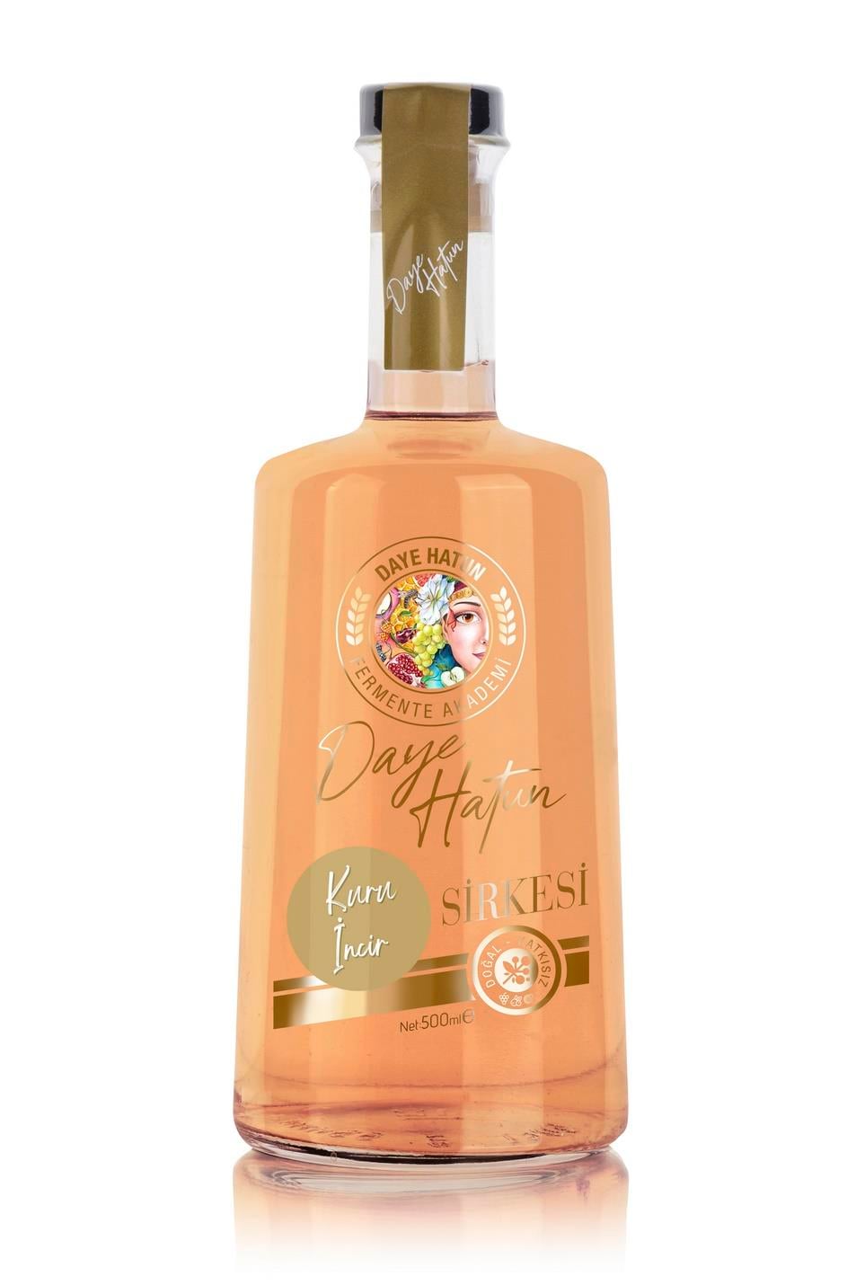 Kuru Incir Sirkesi / Dried Figs Vinegar (Doğal Fermente Canlı Sirke / Naturally Fermented / 500 Ml)