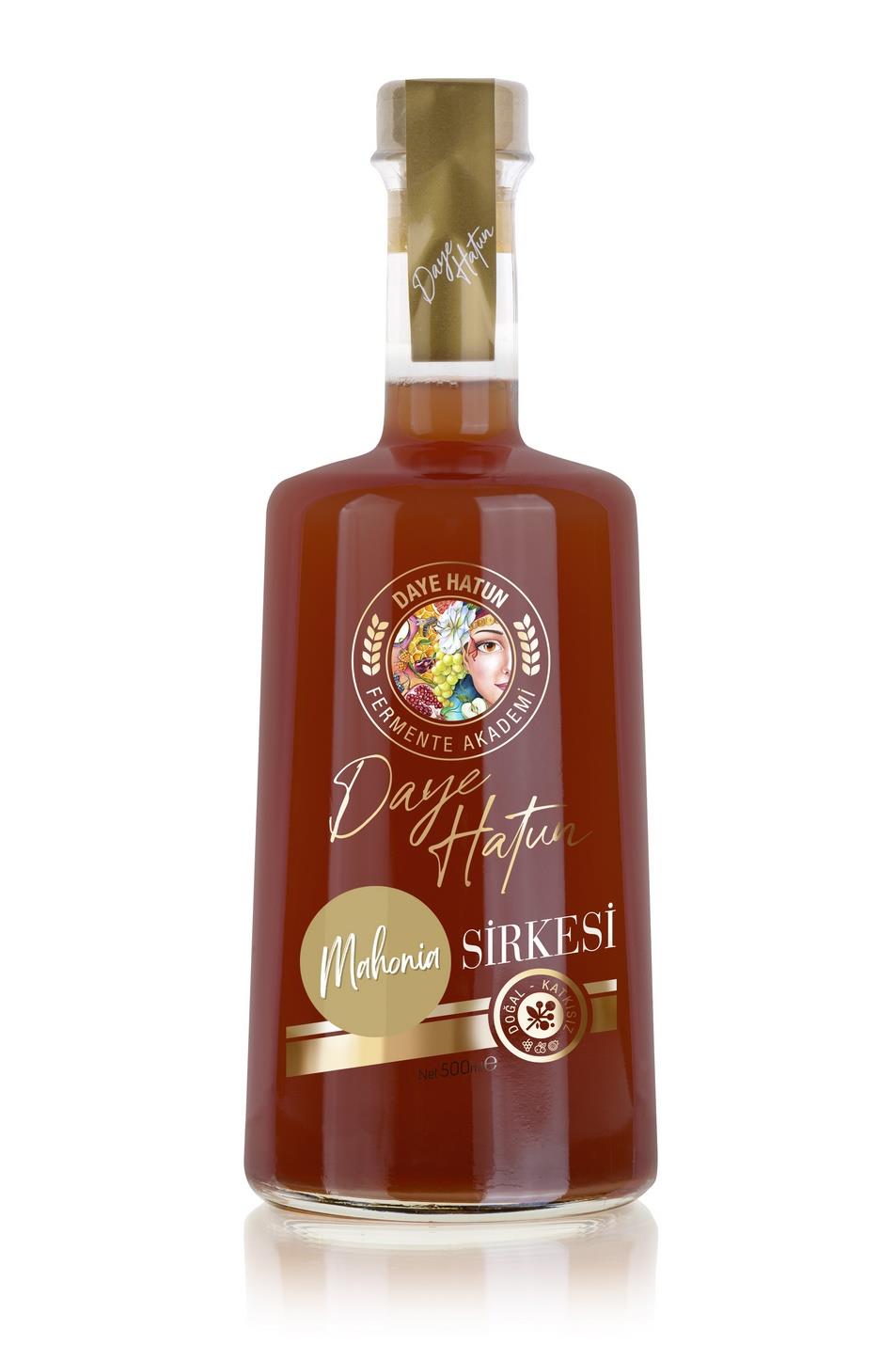 Mahonia Sirkesi / Oregon Grape Vinegar (Doğal Fermente Canlı Sirke / Naturally Fermented / 500 Ml)