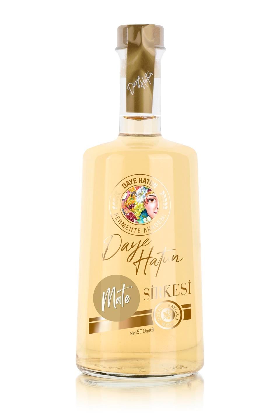 Mate Sirkesi / Mate Vinegar (doğal Fermente Canlı Sirke / Naturally Fermented / 500 Ml)