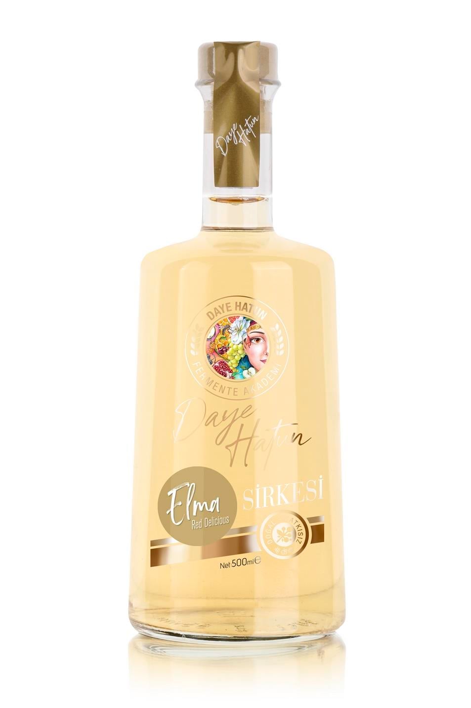 Red Delicious Elma Sirkesi / Apple Cider Vinegar (Doğal Fermente Canlı Sirke / Naturally Fermented / 500 Ml)