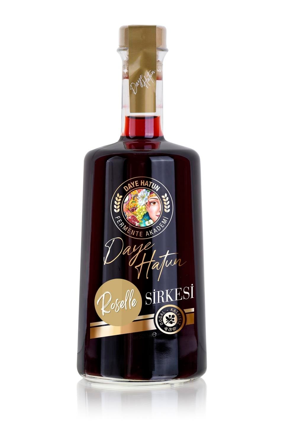 Roselle Sirkesi / Roselle Vinegar (doğal Fermente Canlı Sirke / Naturally Fermented / 500 Ml)