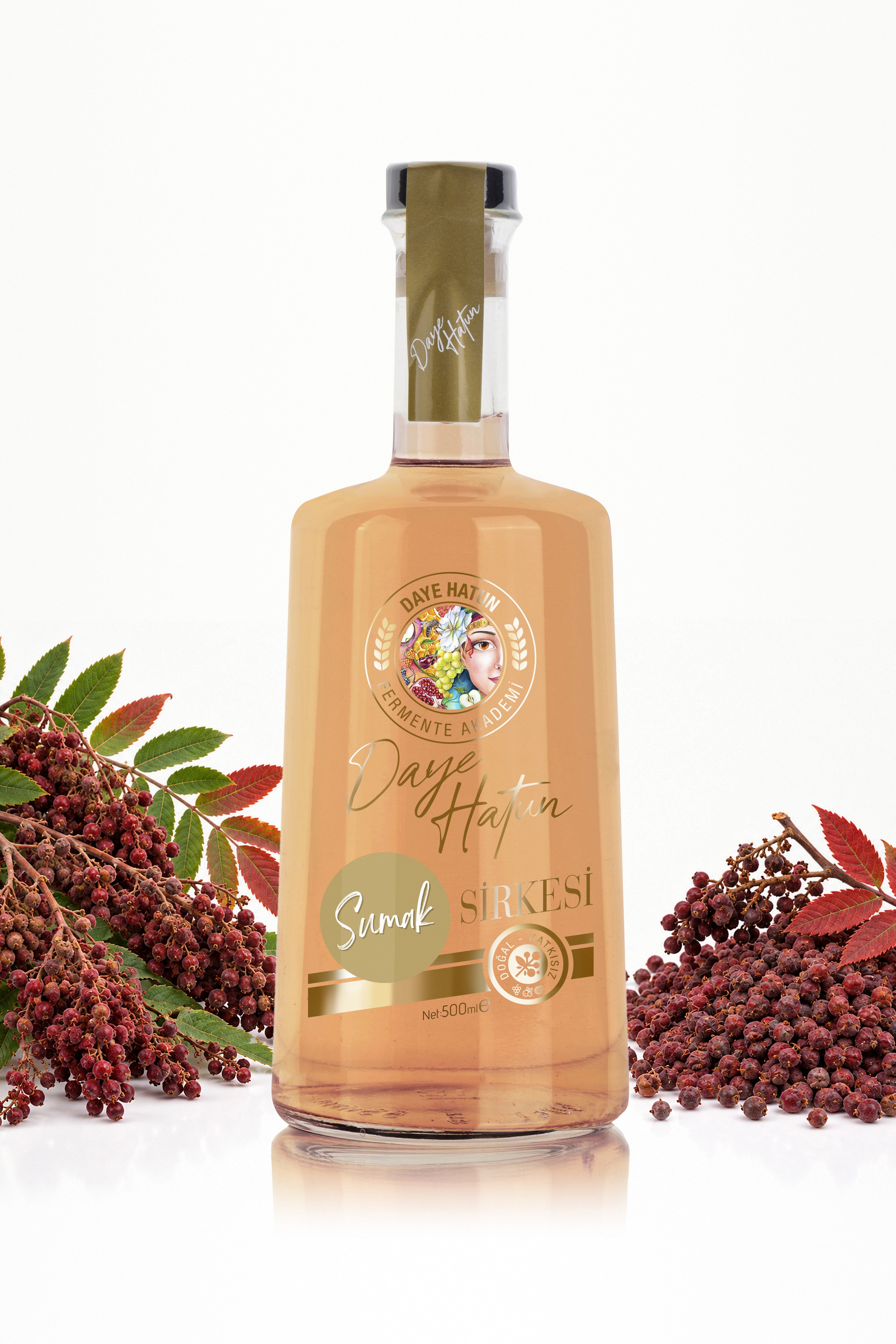 Sumak Sirkesi / Sumac Vinegar (Doğal Fermente Canlı Sirke / Nat. Fermented / 500 mL)
