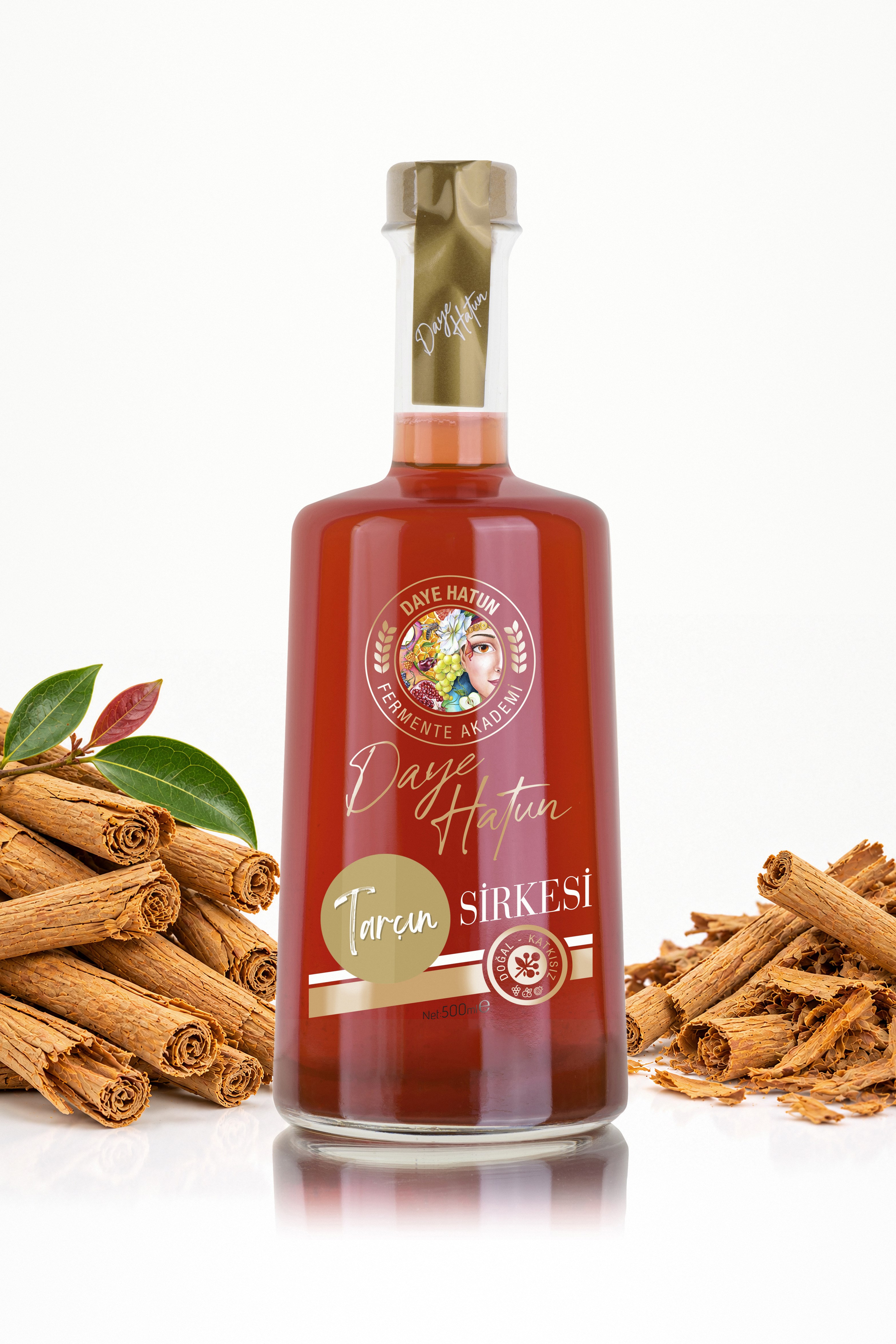 Tarçın Sirkesi / Cinnamon Vinegar (Doğal Fermente Canlı Sirke / Nat. Fermented / 500 mL)