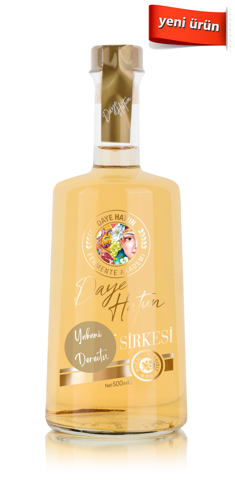 Yabani Dereotu Sirkesi / Wild Dill Vinegar (Doğal Fermente Canlı Sirke / Naturally Fermented / 500 Ml)