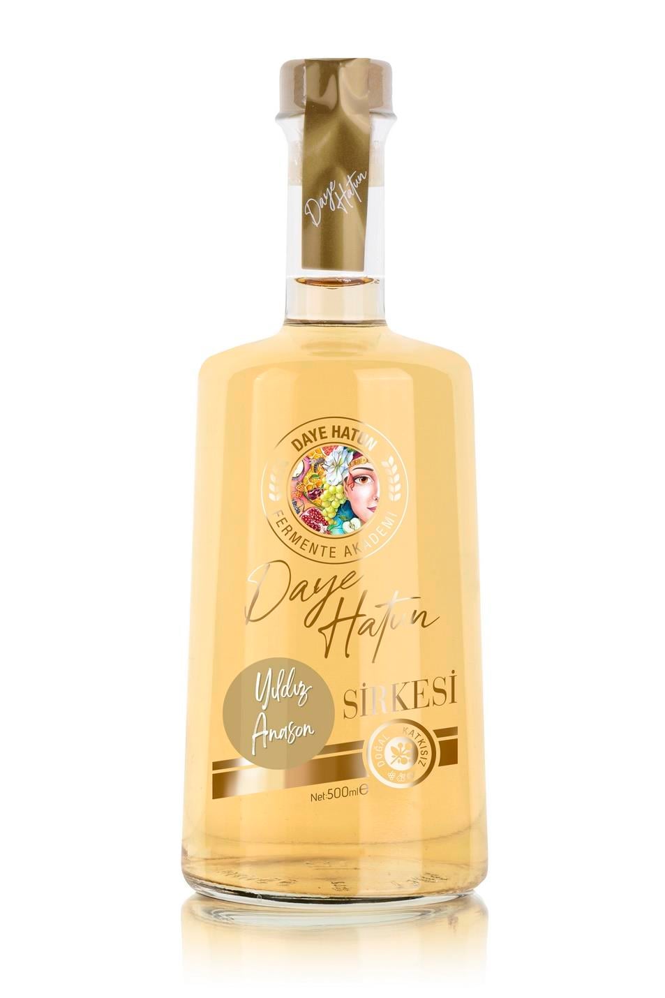 Yıldız Anason Sirkesi / Star Anise Vinegar (Doğal Fermente Canlı Sirke / Naturally Fermented / 500 Ml)