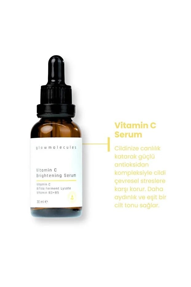 Aydınlatıcı Yaşlanma Karşıtı Anti-oksidan Vitamin C Brightening Serum (30 ML)