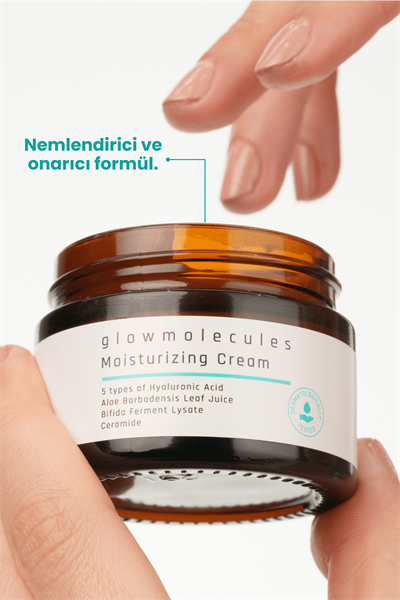 glowmolecules YOĞUN NEMLENDİR AYDINLAT VE KORU 3LÜ SET - MOİSTURİZİNG KREM & VİTAMİN C & GÜNEŞ KREMİ