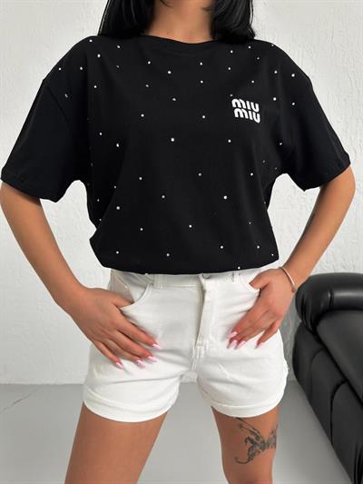 Full Taş İşlemeli Tişört