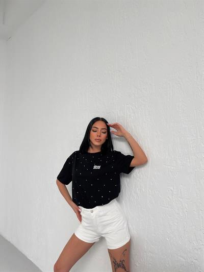 Full Taş İşlemeli Tişört