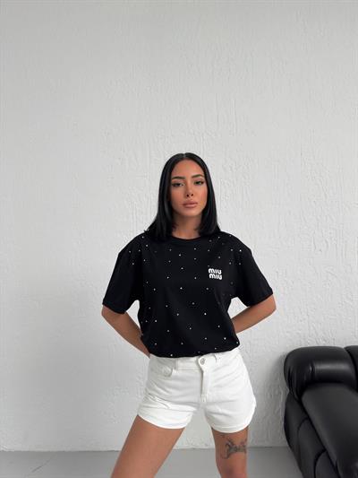 Full Taş İşlemeli Tişört