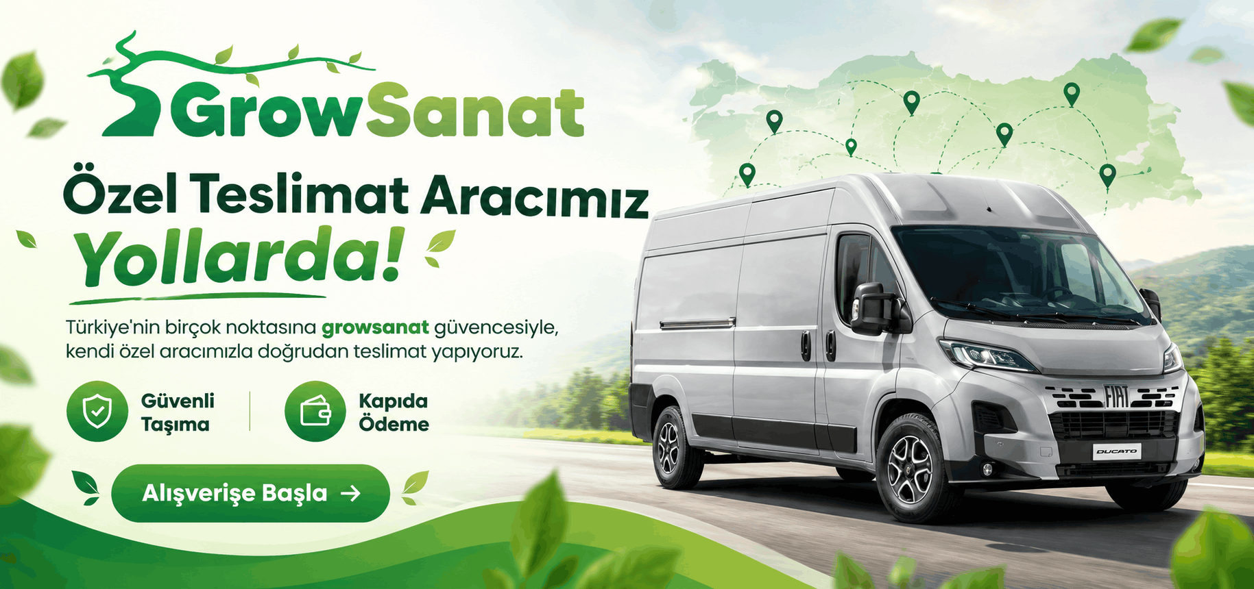 GrowSanat Özel Teslimat Aracımız Yollarda - Fiat Ducato