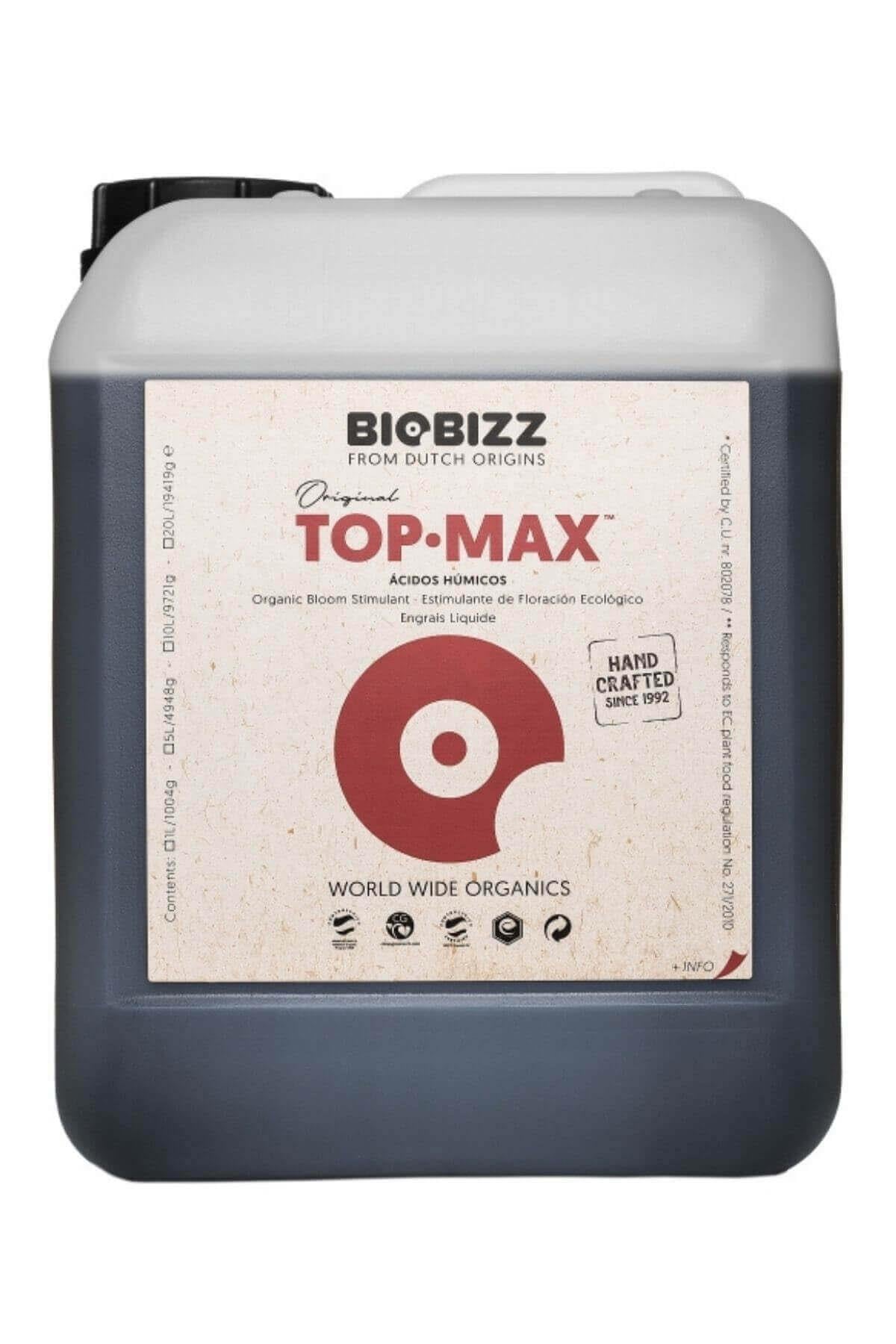 BIOBIZZ TOP・MAX トップマックス Biobizz Top Max 5 Litre Bitki Çiçeklenme Uyarıcısı Fiyatı - Satın