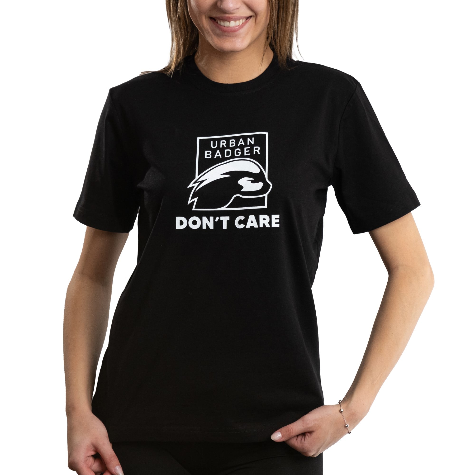 Urban Badger Don’t Care T-Shirt Siyah (S)