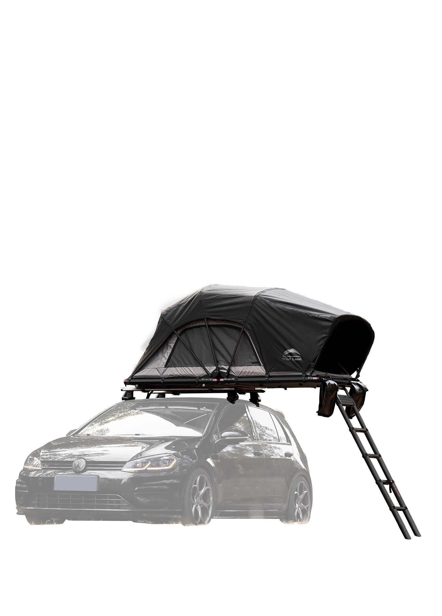 Wild Land Lite Cruiser 120 XL Katlanır Küçük Araç Uyumlu Araç Üstü Çadır Sedan ve 1-2 Kişilik