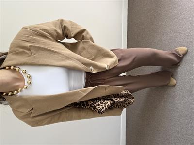 CAMEL ASTARLI %100 KETEN BLAZER CEKET