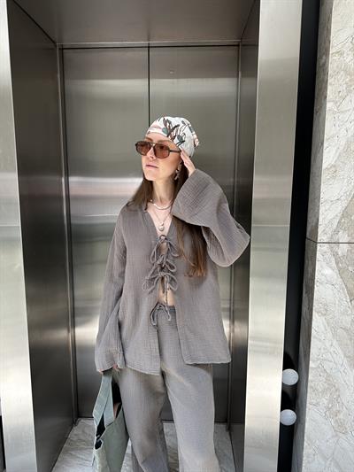 MARKA MODEL BAĞLAMALI HAKİ MÜSLİN TAKIM